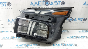 Фара передня ліва Hyundai Santa FE 21-23 галоген + LED, відклеївся ущільнювач