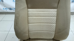 Пассажирское сиденье Toyota Camry v55 15-17 usa без airbag, LE, механич, ткань бежевое, под химчистку