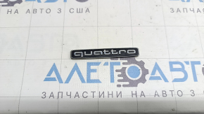 Емблема буквене позначення quattro Audi A4 B8 13-16 рест седан, чорний