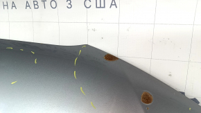 Капот голый Audi A4 B8 13-16 рест, сталь, серебро LX7P, коррозия, тычка
