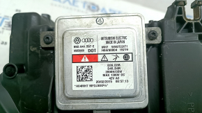 Фара передня ліва в зборі Audi A4 B8 13-16 рест ксенон led, під полірування, подряпини, жовтий led