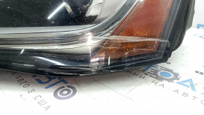 Фара передня ліва в зборі Audi A4 B8 13-16 рест ксенон led, під полірування, подряпини, жовтий led