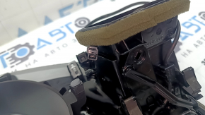 Накладка передньої панелі обрамлення щитка приладів Audi A4 B8 08-15 сіра, з повітроводом, тріщина у кріплення