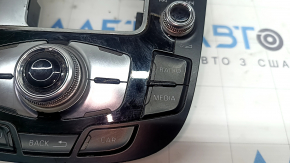 Накладка шифтера Audi A4 B8 13-16 рест под start/stop с управлением медии, царапины