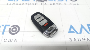 Ключ Audi A4 B8 08-16 smart 4 кнопки, тычки на хроме, царапины