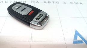 Ключ Audi A4 B8 08-16 smart 4 кнопки, тычки на хроме, царапины