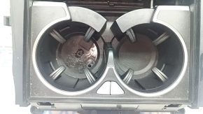 Бокс кишеня центральної консолі з підсклянниками Mercedes W167 GLE 350 450 20-26 з накладкою чорний глянець, подряпини, без 1 килимка