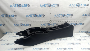 Консоль центральная Audi A4 B8 13-16 рест, черная, потерта