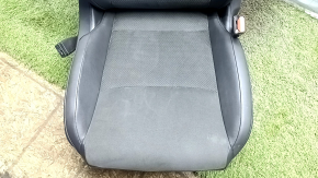 Пассажирское сиденье Nissan Ariya 23-26 с airbag, электрическое, подогрев, кожзам черный с вставкой алькантары