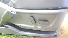Пассажирское сиденье Nissan Ariya 23-26 с airbag, электрическое, подогрев, кожзам черный с вставкой алькантары