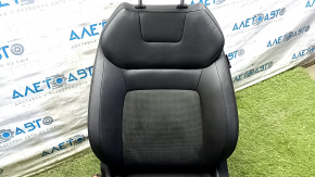 Водительское сиденье Nissan Ariya 23-26 с airbag, электрическое, подогрев, кожзам черный с вставкой алькантары