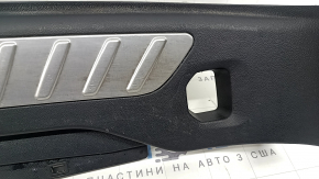 Накладка проема багажника BMW X3 G01 18-24 черная, хром вставки, с заглушками, царапины
