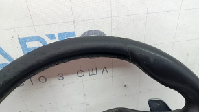 Руль голый BMW X3 G01 18-24 кожа, черный, без подогрева, с лепестками, потерт, царапины