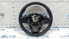 Руль голый BMW X3 G01 18-24 кожа, черный, без подогрева, с лепестками, потерт, царапины