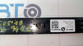 Вставка накладки порога передня ліва BMW X5 G05 19-23 хром BMW, з підсвічуванням, подряпини, окислена, тичка