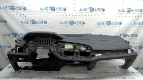 Торпедо передняя панель с AIRBAG BMW X5 G05 19-23 черная, под проекцию