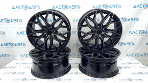 Комплект колесных дисков R18 x 8J ET40 Toyota Camry v55 15-17 Liquid Metal, с колпачками, легкая бордюрка