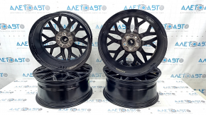Комплект колесных дисков R18 x 8J ET40 Toyota Camry v55 15-17 Liquid Metal, с колпачками, легкая бордюрка