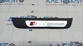 Накладка порога зовніш задня права Audi A4 B8 08-16 седан хром S line, подряпини