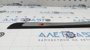 Накладка порогу передня ліва Audi A4 B8 08-16 седан хром S line, зам'ята, подряпини, зламана напрямна