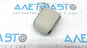 Подлокотник накладки центральной консоли Mercedes X167 GLS 450 580 20-23 кожа бежевая с хромом, надрыв