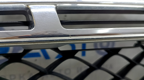 Решетка радиатора в сборе grill Mercedes X167 GLS 20-23 с серой накладкой, с хром вставками, под камеру, тычки