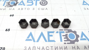 Заглушка ковпачок колісного болта 5шт M14x1.5 Audi A4 B8 08-16 сіра