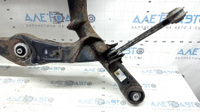 Подрамник задний Audi A4 B8 13-16 AWD ржавый, с рычагом, закис болт, микротрещины в 2 С/Б редуктора, заломаны 2 болта