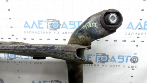 Подрамник задний Audi A4 B8 13-16 AWD ржавый, с рычагом, закис болт, микротрещины в 2 С/Б редуктора, заломаны 2 болта