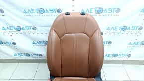 Сидіння водія Alfa Romeo Giulia 19-23 з airbag, електричне, підігрів, пам'ять, шкіра коричнева