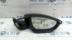 Дзеркало бічне праве у зборі VW Passat b8 16-18 USA 10+2 пінів, поворотник, BSM, підігрів, чорний, скло в клеї