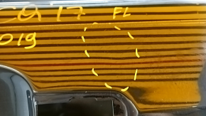 Дверь голая передняя левая Ford Escape MK3 13-19 черный G1, тычка, вмятины, коррозия