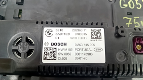 Щиток приборов BMW X5 G05 19-23 75к, царапина