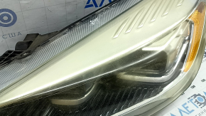 Фара передня ліва в зборі Ford Escape MK3 17-19 рест ксенон+led світла, пожовкло скло, потріскався лак