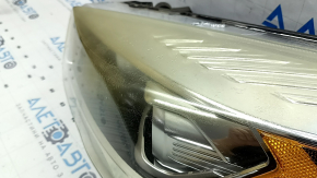 Фара передня ліва в зборі Ford Escape MK3 17-19 рест ксенон+led світла, пожовкло скло, потріскався лак