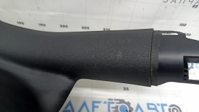 Накладка задней стойки левая нижняя Audi A3 8V 15-20 4d, 5d, черная, без airbag, царапины