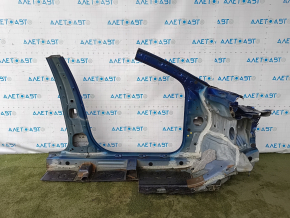 Чверть передня ліва Kia Forte 19-24 відпиляна з центральною стійкою, синя, без лонжерону