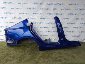 Чверть крило задня права Kia Forte 19-24 4d відпиляна з центральною стійкою, синя, прим'ята