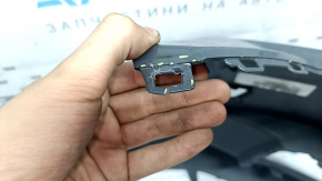 Бампер передній голий Audi A3 8V 17-20 без парктроників, без заглушки буксир гака, сірий, подряпини, сколи, кріплення тріснуте