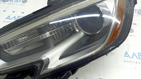 Фара передня ліва в зборі Audi A3 8V 17-20 xenon hid з нижнім кріпленням, під полірування, подряпини, жовтий DRL