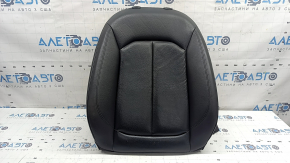 Обшивка спинки пасажирського сидіння Audi A3 8V 15-20 4d, 5d чорна шкіра, підігрів