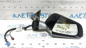 Зеркало боковое правое в сборе Tesla Model 3 18-20 13+1 пинов, подогрев, автозатемнение, хром, черный PBSB, царапины, сколы