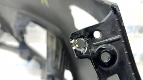 Бампер передній голий Ford Escape MK3 17-19 рест, під парктроніки, чорний, тріщини у кріпленнях, подряпини, нештатні отвори