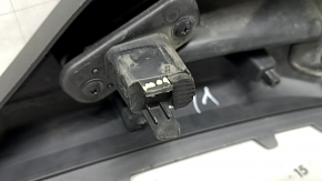 Молдинг переднего бампера центральный Hyundai Santa FE 19-23 XRT, структура с графит, царапины, сломано крепление