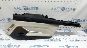 Обшивка арки задняя правая верхняя BMW X7 G07 19-25 Schwarz, с вставкой Elfenbein-Weiss, вставка под дерево с молдингом, царапины, потерто, задиры на коже