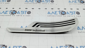 Вставка накладки порога ззаду ліва BMW X7 G07 19-26 хром з підсвічуванням під 6 місць, individual, подряпини, тички
