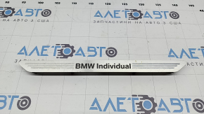 Вставка накладки порога передняя левая BMW X7 G07 19-26 хром с подсветкой, individual, царапины, тычка