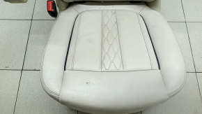 Сидіння 2 ряди ліве BMW X7 G07 19-22 з airbag, електричне, підігрів, під 6 місць, шкіра Vernasca, Elfenbein-Weiss, під хімчистку