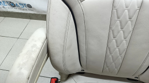 Сидіння 2 ряди ліве BMW X7 G07 19-22 з airbag, електричне, підігрів, під 6 місць, шкіра Vernasca, Elfenbein-Weiss, під хімчистку
