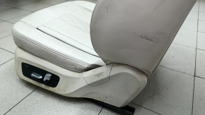 Сидіння 2 ряди ліве BMW X7 G07 19-22 з airbag, електричне, підігрів, під 6 місць, шкіра Vernasca, Elfenbein-Weiss, під хімчистку